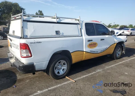 2021 Ram 1500 Tradesman z USA, uszkodzony, nr VIN 1C6SRECG2MN609921